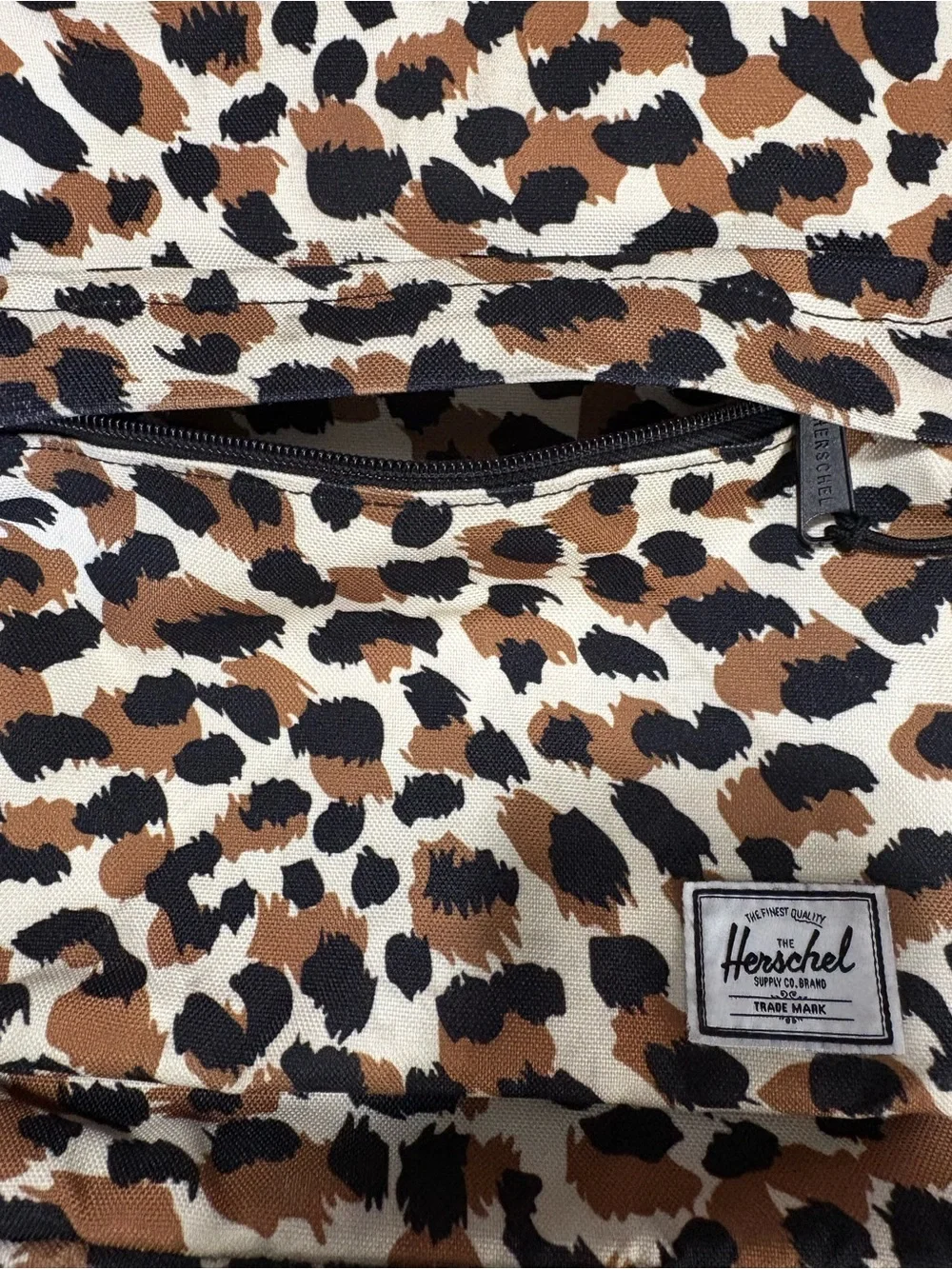 Herschel Supply Co. Leopard Print Backpack in Brown Black Cream